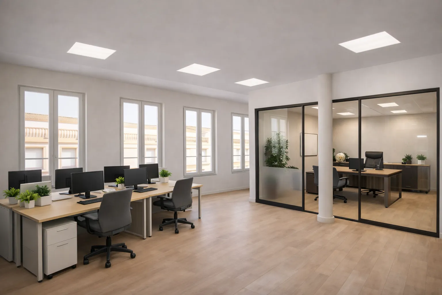 Espace professionnel transformé